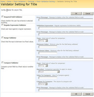 SharePoint Form Validation screenshot